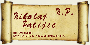 Nikolaj Palijić vizit kartica